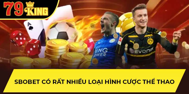 Sbobet có rất nhiều loại hình cược thể thao